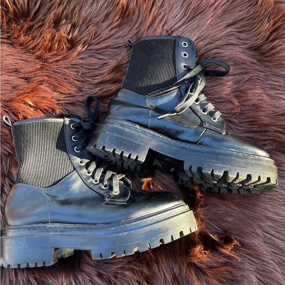 Envy Combat/Biker Boots - Picture 5 of 13